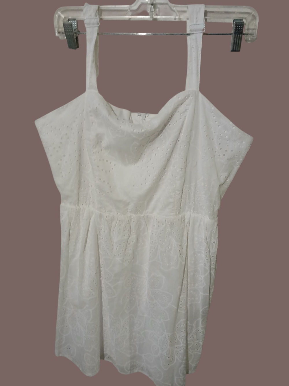 Calypso St Barth White Eyelet Sundress Womens 12